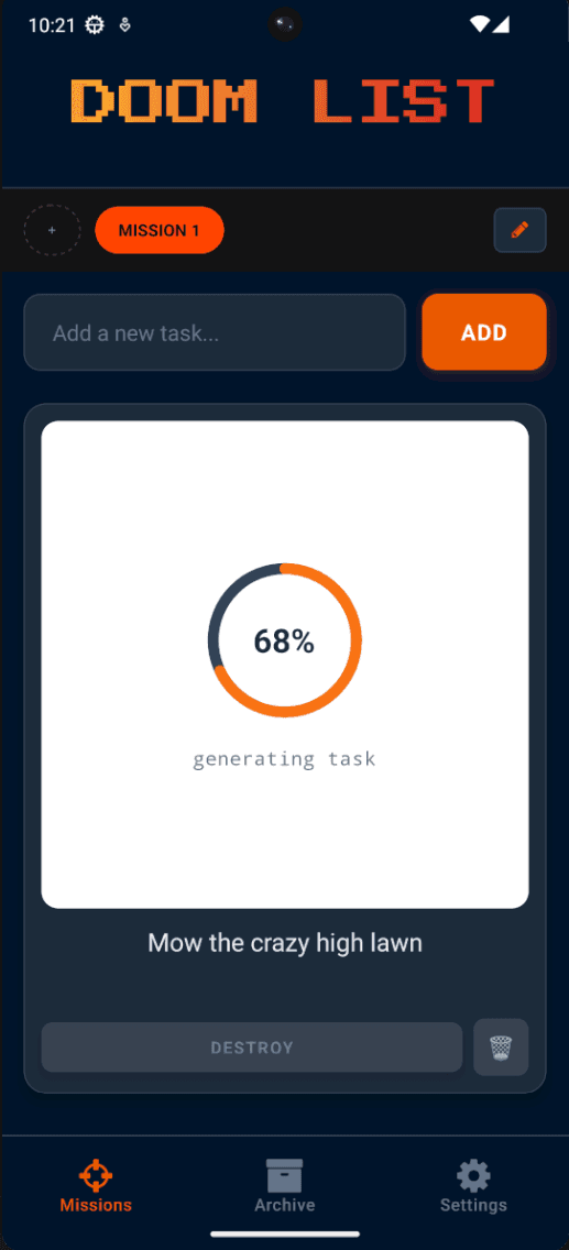AI generating a unique isometric task sprite